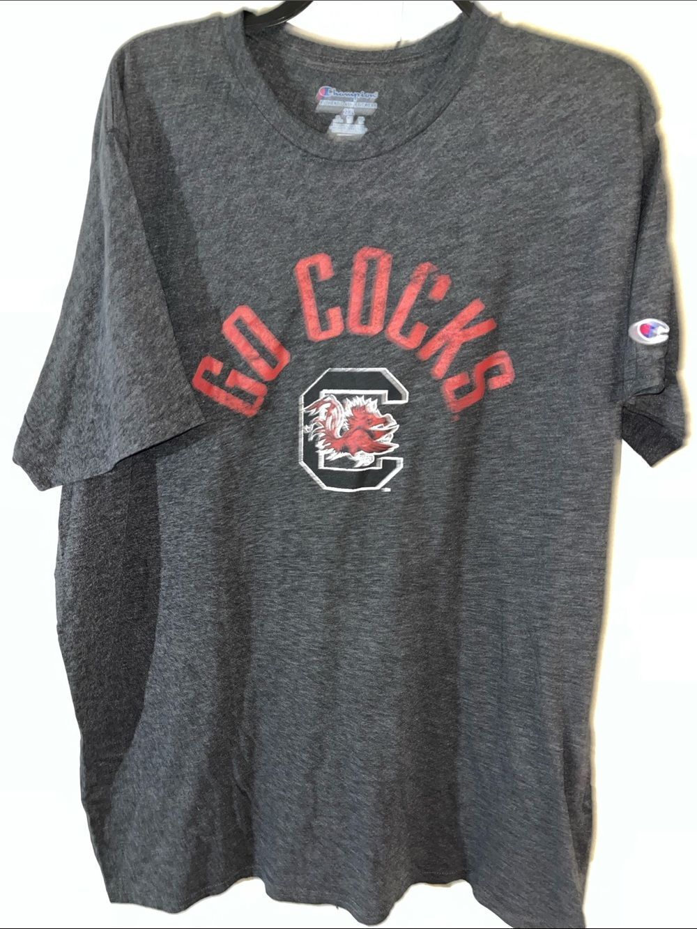 Gray USC University of SC South Carolina Gamecocks Bad Word T shirt 2XL Columbia